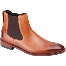 Men's Leather Boot Shoe Tan