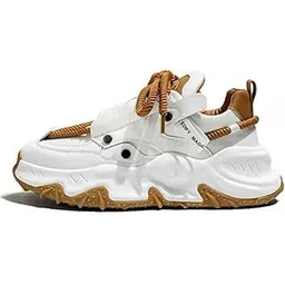 Men's Synthetic Lace-Up Chunky & Fashionable Sneaker | Running & Walking Shoes with Rubber Outsole Sneakers