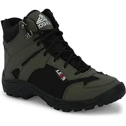 Leo Men's Black Waterproof Non-Slip Lightweight Outdoor Ankle Boots For Men