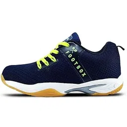 FOOTBOX SonicGrip Men's Non Marking Badminton Shoes for Table Tennis, Squash, Gym, Indoor Sports | Lightweight & Comfortable
