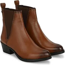 Women Vegan Leather Chelsea Ankle Boots 64601