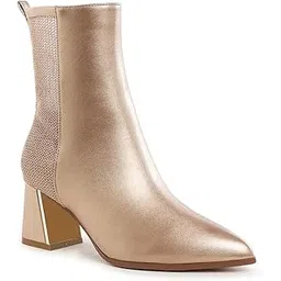 Mesh Detail Pointy Ankle Boots