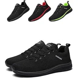 Running Shoes, Easy to Wear While Standing, Physical Therapist Recommended, Sneakers, Casual, Walking Shoes, Jogging, Cushioning, Athletic Shoes, Thick Sole, Non-Slip, Lightweight, Indoor