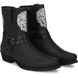 Men's Ankle Leather Riding Boots