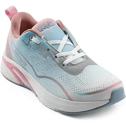 Leap7x GHD-W10E Sports Lacing Running Shoes for Women with EVA Sole | Suitable for Walking Jogging Gym | Super Foam Insole | Comfortable Footbed | Shock Absorption
