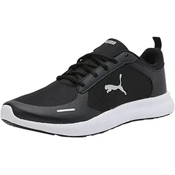 mens Jaunt Black-Silver Sneaker - 6 UK (37364202)
