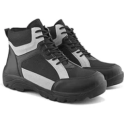 Men's Gravestone High Ankle Lightweight Lace-Up Trekking & Combat Boots with Anti-Slip Sole | Outdoor, Travel & Rough Use Shoes for All Weather