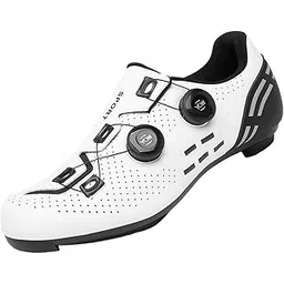 BNF® Cycling Shoes Sneakers Non Slip Road Bike Shoes for Outdoor Bicycling Riding White 37-Sporting Goods-Cycling-Cycling Shoes & Shoe Covers-Men-1 Pair Road Cycling Shoes