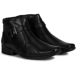 Royal Look Latest Patent Zip Boots for Men