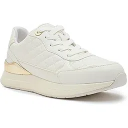 COSMICSTEP-IN100 Ladies White Flat Sneakers