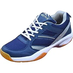 Unisex Spectrum White (Non Marking) PU Gym/Badminton Shoe
