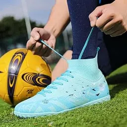 Indoor Soccer Shoes for Men & Teens ?? Durable, Non-Slip Flat Bottom Football Trainers for Comfort & Performance