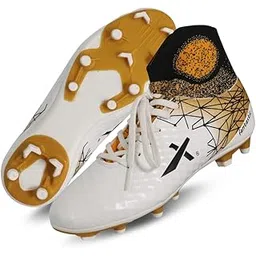 Fantastic Men's Football Soccer Shoes with PU Outer and TPU Sole Material for Outdoor Indoor Soccer Practising and Training