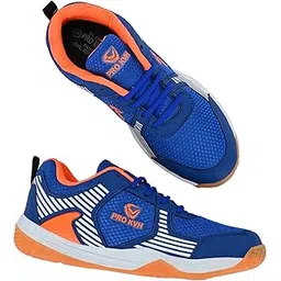 Men’s Badminton Shoes | Non-Marking Rubber Sole | Lightweight Breathable Mesh | Indoor Court Sports Shoes for Badminton, Squash & Table Tenni