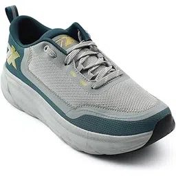 Leap7x Robust 3E Sports Lacing Running Shoes for Men with EVA Sole | Mesh Outsole | Memory Foam Insole | Comfortable Footbed | Lightweight and Flexibility | Shock Absorption