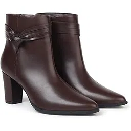 Slays Knot Ankle Boots for Women | Extra Cushion Comfort, Skin-Friendly & Zipper | Trendy, Stylish & Perfect for Winter or Holiday Outings