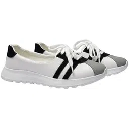 Women's Rich Quality|Breathable|Comfortable Synthetic Leather Lace up Sneaker's
