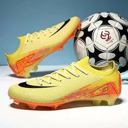 Professional Soccer Cleats for Turf & Grass Fields - Non-Slip Football Boots for Training & Matches