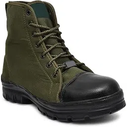 OMAGA Attractive & Stylish Lace-Ups Genuine Leather Military Boots Jungle Shoes for Men