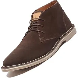 Chukka Boot for Men| Suede Leather Boot for Men| High Ankle Casual Boot | Casual Office & Trekking Shoes | Hiking Boot for Men | Stitch Down Desert Boot | Brown [SDSUCKPLBB_]