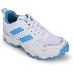 Liberty Freedom POWERPLAY Sports Lacing Cricket Shoes for Men | Sky Blue & Red - Lightweight & Comfortable | Suitable for Table Tennis, Volleyball, Squash and All Indoor Court