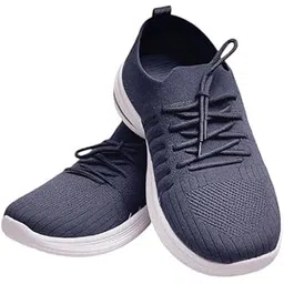 Women's Breathable Knit Sneakers with Laces Lightweight & Comfortable Anti-Skid Sole Stylish & Flexible Ideal for Walking