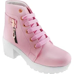 Women's Ankle Length Block Heel Stylish Fashionable Boots For Women