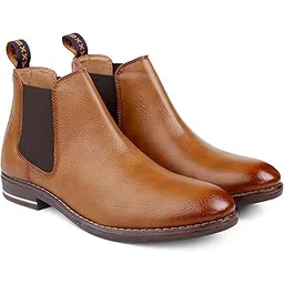 Men's Faux Leather Material Latest Casual Chelsea Boots