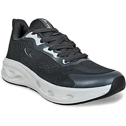 Men’s Running Shoes | Lightweight Breathable Mesh Sneakers with Cushioned Sole | Non-Slip, Shock Absorbing, Stylish Black Sports Shoes for Gym, Walking Shoes for Men