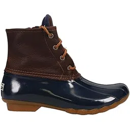 Top-Sider Women s Saltwater Core Tan Navy Rain Boot Tan/Navy 8 B(M) US