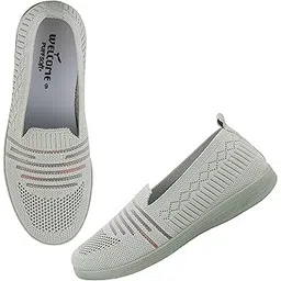 Womens Knit-20 Women's Lightweight Walking Shoes Super Casual Running for Everyday Wear Shoe for Women by Welcome Walking Shoe