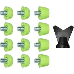 LOOM TREE® 12x Football Boot Studs for Athletic Sneakers Indoor Outdoor Sports Training Green | Outdoor Sports | Track & Field