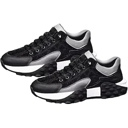 Men's Walking Shoes Non Slip Breathable for Hiking Short Trips Outdoor Black Color 40 (Athletic)
