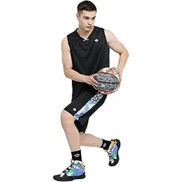 Nivia Street Art Combo Set (Street Art Basketball Jersey Set (Size-L); Street Art Basketball No.7; Street Art Basketball Shoes (Size-9))(Pack of 3)