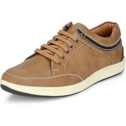 Men's Causal Sneakers | Lace-Up Design | Rounded Front | Soft Cushioned Insole | Fashion Sneakers | Anti Skid Sole (3322)