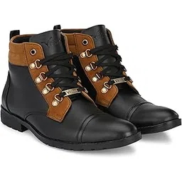 Royal Look Bikers Shoes For Men ll Casual Shoes For Men ll Latest Synthetic Leather Boots for Men ll Boots For Men