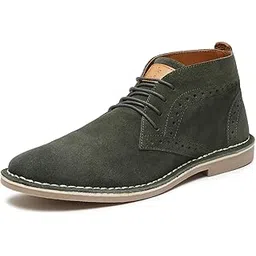 Chukka Boots for Men| Suede Leather Boots for Men| High Ankle Casual Boot | Casual Office & Trekking Shoes | Hiking Boots for Men | Stitch Down Desert Boots | [LSSDSUCKBGJB_]