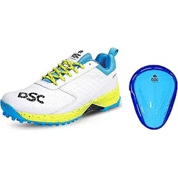 DSC Jaffa 22 Cricket Shoes | for Mens & Boys | Material: Mesh | Breathable Mesh | Non-Slip Sole for Improved Durability for Stability