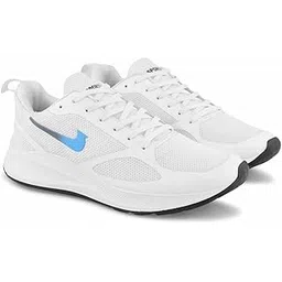 Strike Black Men's Mesh Upper Eva Sole Sports Running Shoe