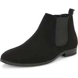 Men's Slip On Seude Chelsea Boots | High Tops, Soft Cushioned Insole, Comfortable Fit, Trendy, Stylish Boots