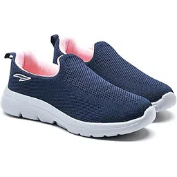 Firefly-121 Women's Walking Shoes | Lightweight Slip-On Sneakers with Arch Support, Soft Cushion Sole & Breathable Mesh | Ideal for Daily Walks, Travel & All-Day Comfort