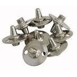 CW Full Metal Easy Replaceable Spikes Set with Key for Cricket Sports Shoes - Pack of 20