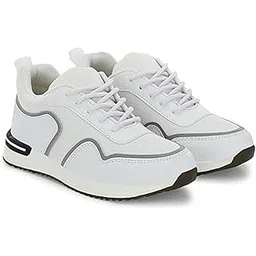 Womens Flora Lightweight Casual Solid Walking Sneakers | Cushioned Footbed | Perfect for Running | Training | Gym |Casual Shoes