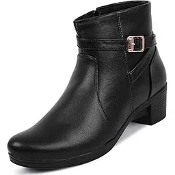 Women's Boots | Faux Leather, Trendy, Comfortable, Zipper Boots for Casual, Outdoor and Holiday Outings