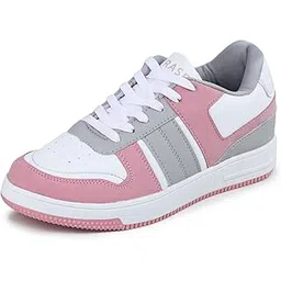 Casual Sneaker Shoes for Women | Soft Cushioned Insole | Sneakers for Woman | Lightweight | Comfortable | Stylish, Trendy Girls and Women Sneakers with Laces