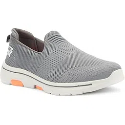 Leap7X RW-08 Mens Sports Non-Lacing Sports Shoes with EVA Sole | Fit for Running, Walking, Gym & Jogging | Quick-Wear Slip-on Style | Lightweight, Modern & Stylish | Comfortable Footbed