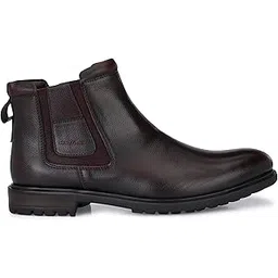 High Top Chelsea Boots for Men's/Slip On Wearable Anti-Slip Leather Boots for Office/Fashionable Ankle Boots for Men