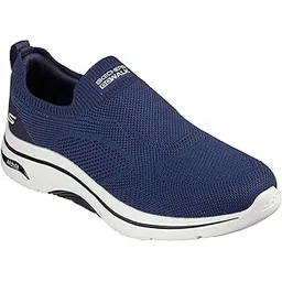 Mens GO Walk Arch FIT 2.0 - KNITTE Navy Black Walking Shoes