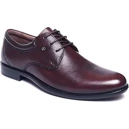 Zoom Boot for men Leather Formal Shoes With Laces for Adult Super comfortable with cushioned insole for office/party A-1185 (Brown)