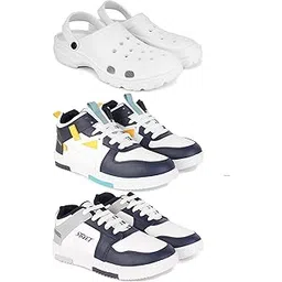DRACKFOOT Men's Sports Shoes | Lightweight Stylish & Easy to Wear for Men'sGRT-SPO-(3-Combo)-3122-1074-1075
